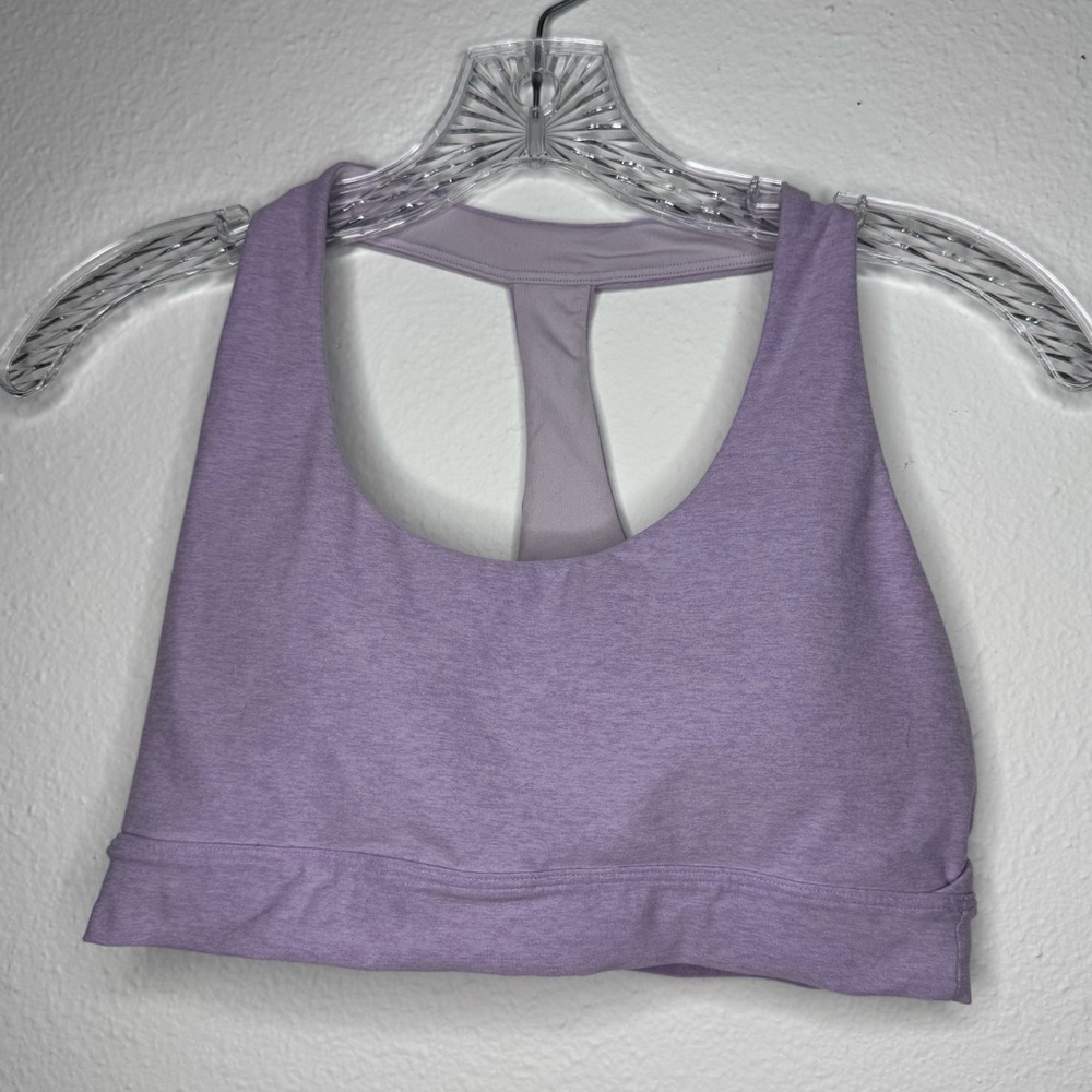 Calia Purple Scoop Neck Racerback Sports Bra Womens Size S